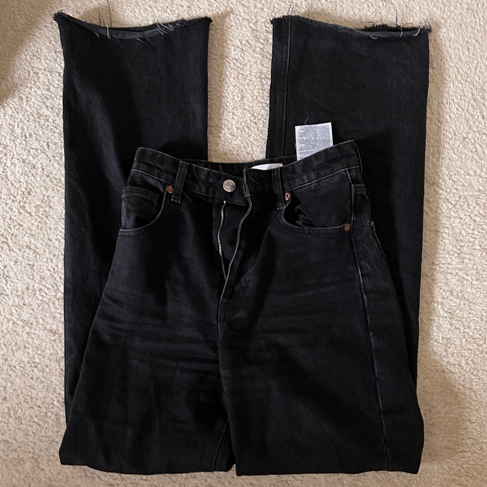 ZARA wide leg full length jeans